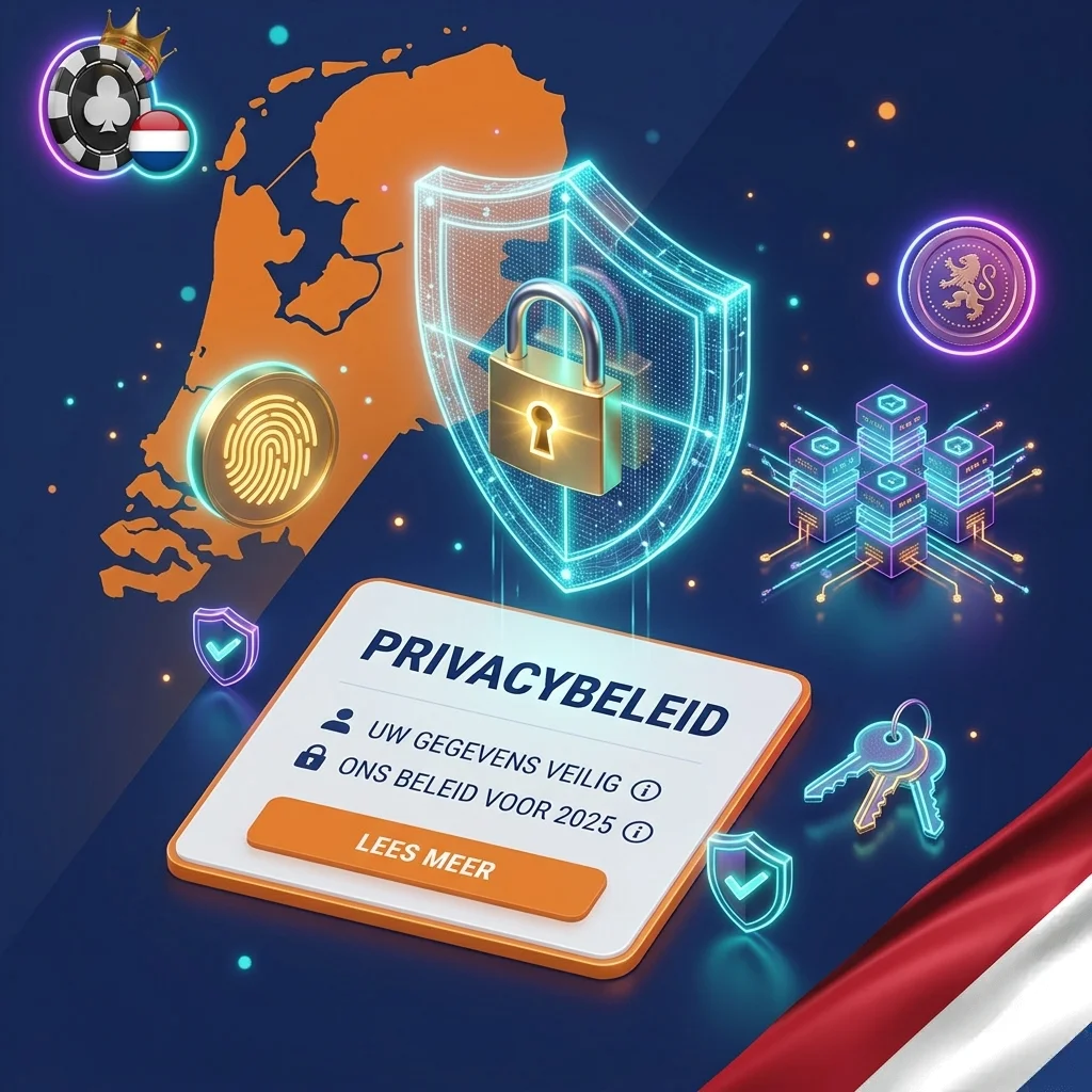 Privacybeleid en gegevensbescherming icoon voor Beste Online Casino Nederland 2026, veilige gokomgeving.